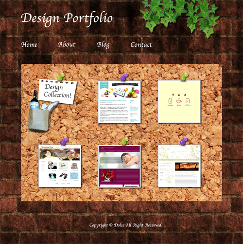 カジュアルスタイルポートフォリオサイトのイメージ